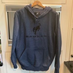 Ford Bronco blue sweatshirt.  Size medium.  Like new.
